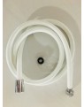 Flexible de douche blanc en PVC - 1,50 m