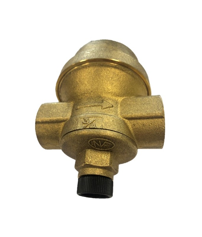 Réducteur De Pression Eau 3/4" Avec Manomètre - Laiton Haute Résistance Et Filtre à Mailles