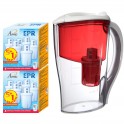 Pack 12 Cartouches et carafe rouge offerte