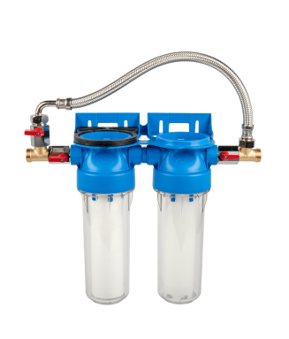 Filtre double Anti-tartre et Anti impuretés avec by-pass