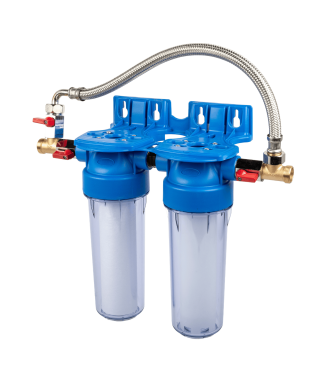 Filtre double Anti-tartre et Anti impuretés avec by-pass