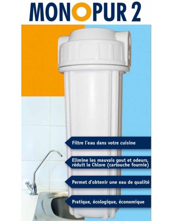 Filtration de l'eau: filtre sous évier duo Filtropure